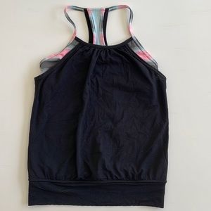 Ivivva by Lululemon black Double Dutch tank